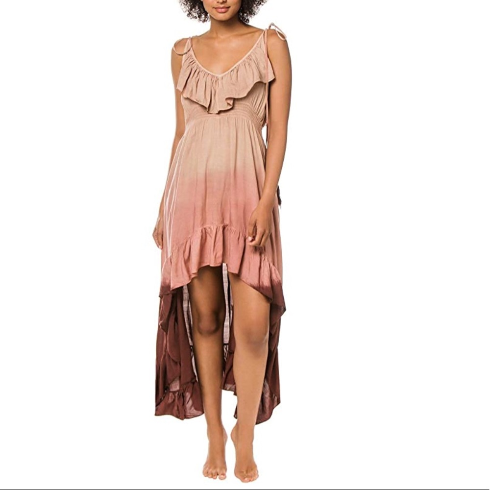 New BOHO ombré hi-low dress
